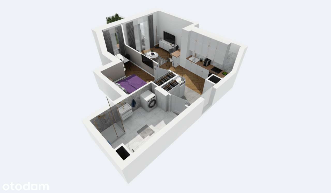 Piękne mieszkanie dla singla lub pary_Super lokalizacja. - Pełny obrazek: 4/10