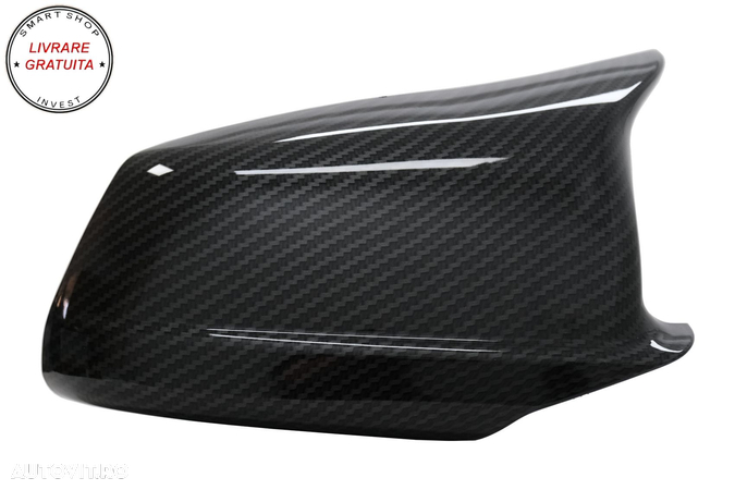 Capace oglinzi BMW Seria 5  F10 F11 F18 Non LCI (07.2010-2013) Carbon Film M Desig- livrare gratuita - 2