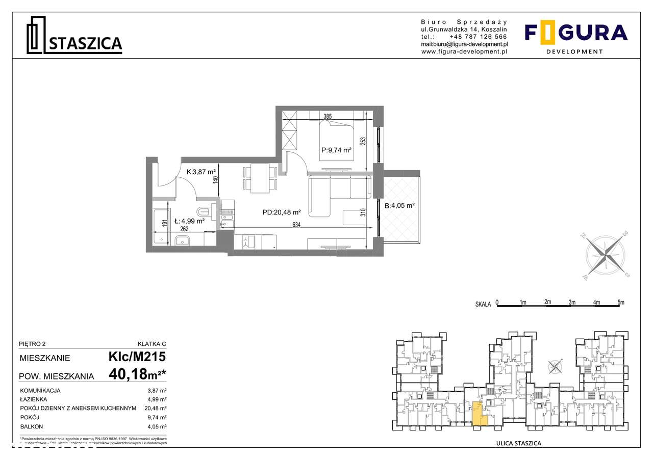 Gotowe | Staszica | nowe, winda | 2pok. z balkonem - Pełny obrazek: 3/17