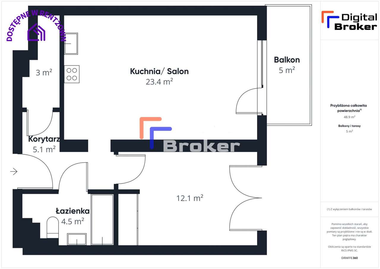Dwupokojowe mieszkanie na Jasielskiej - Pełny obrazek: 4/12