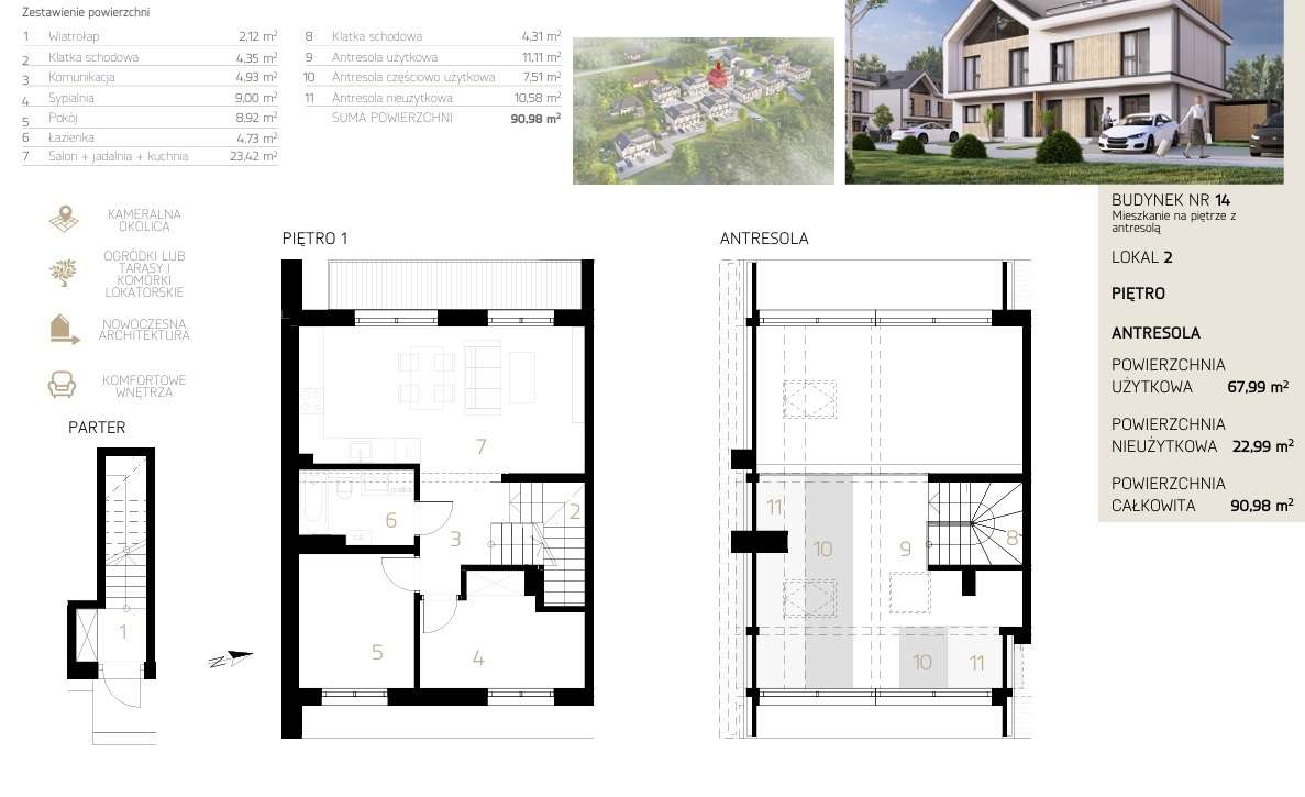 Duży metraż | rolety | antresola | 4 pokoje | balkon - Pełny obrazek: 3/8