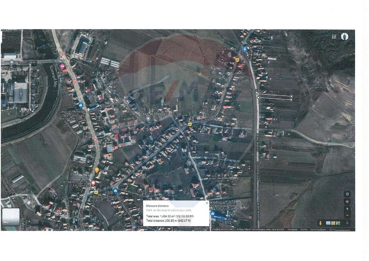 Vând teren intravilan - Apahida, Str. I.C. Brătianu, 1400 mp, front 13 - Imagine principală: 3/6