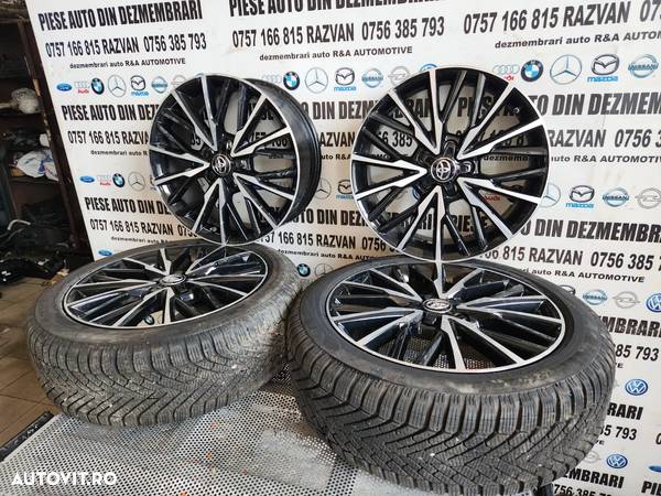 Set Jante Aluminiu R18 5x114.3 Toyota Yaris 4 Yaris Cross C-HR Cu Senzori Presiune 2 Anvelope Noi O Janta Este Usor Luvita - 3