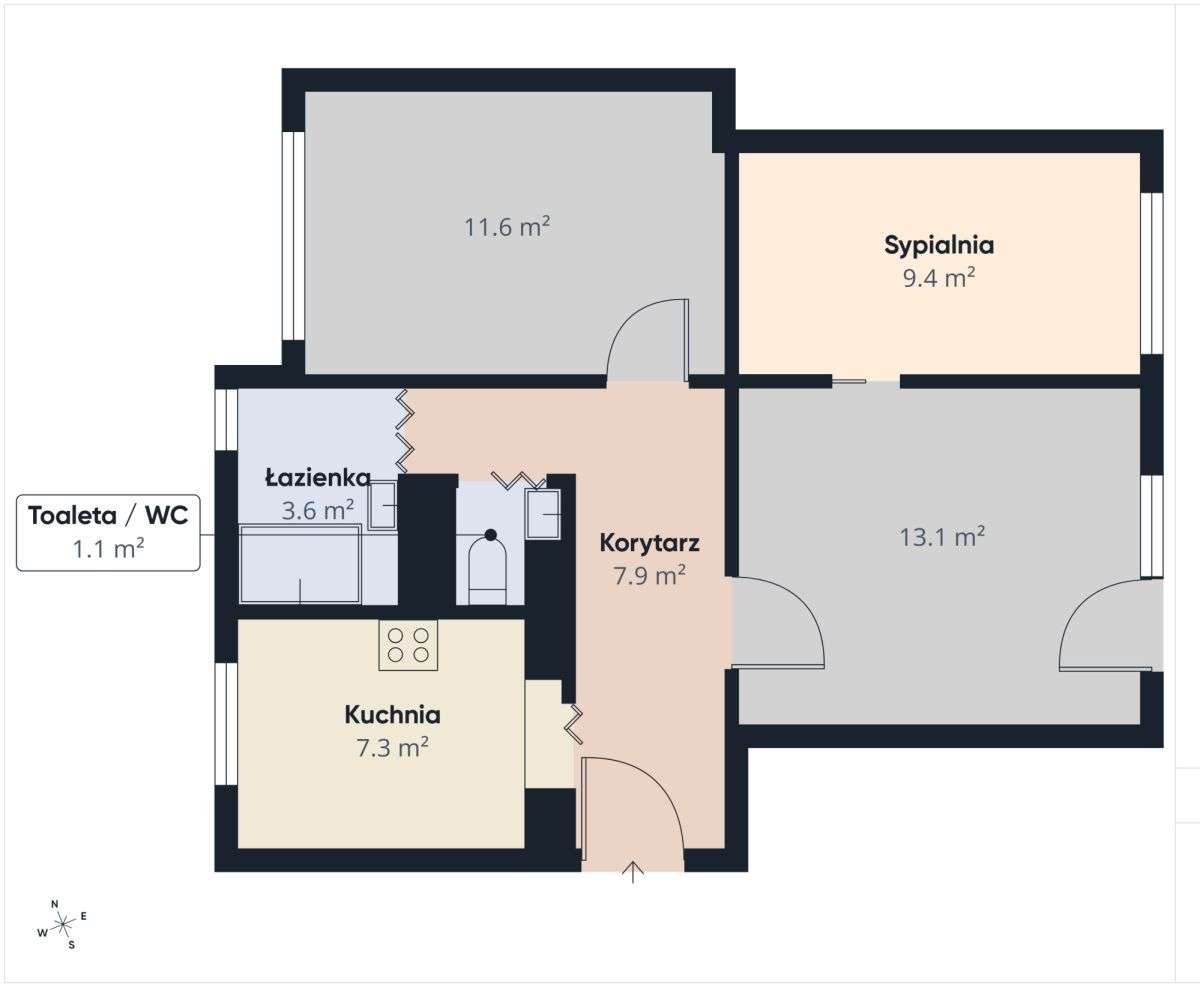 3 pokoje, Lublin-Czuby, ul. Szafirowa 14-11