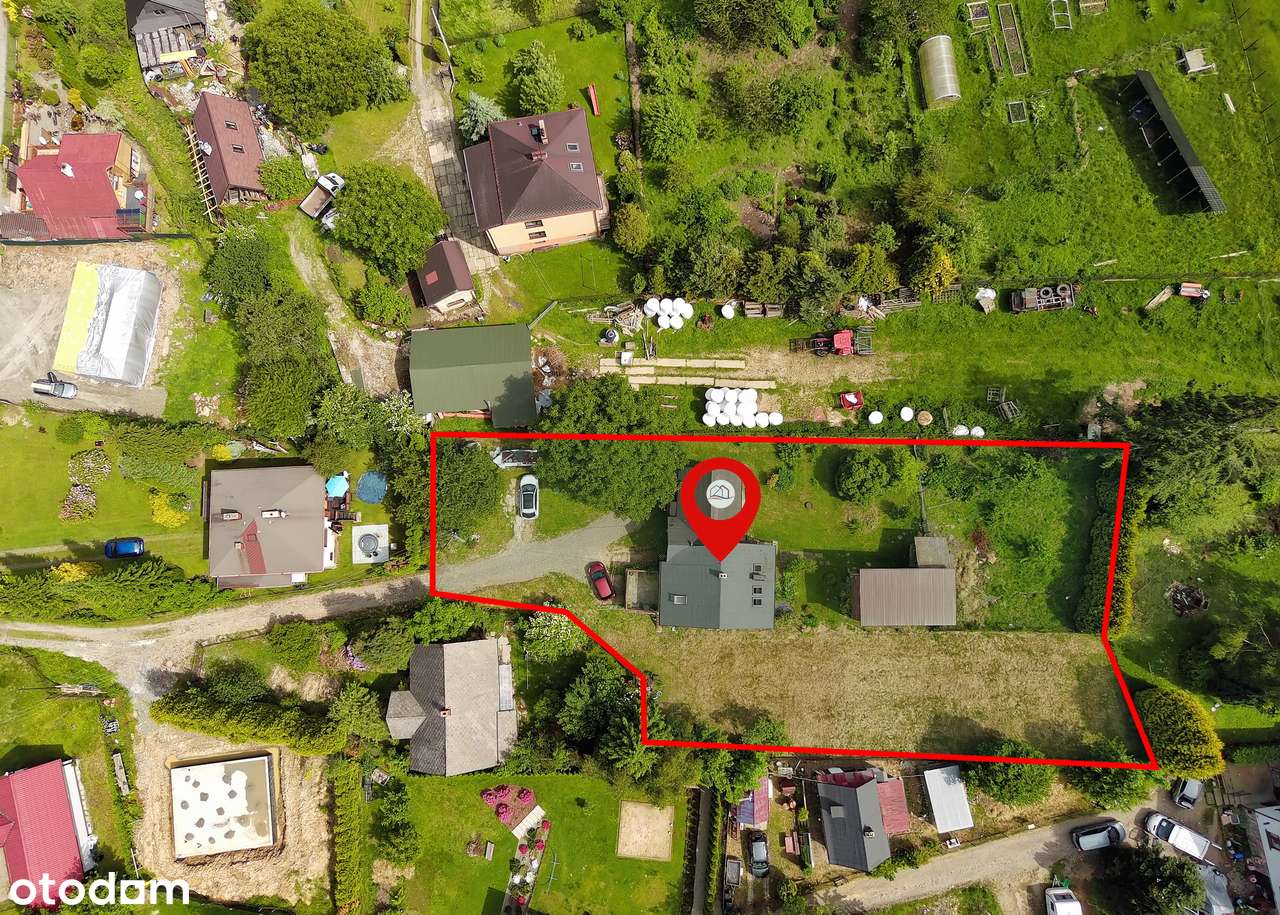 Dom na dużej działce w Bystrej, widoki na góry-19