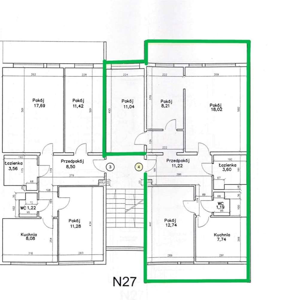 Duże mieszkanie do własnej aranżacji.-18