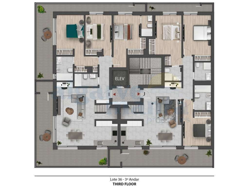 Apartamento T3 duplex - Gambelas, Montenegro, Faro - Grande imagem: 2/7