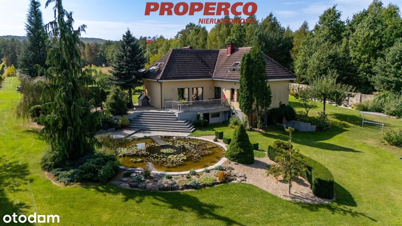 Dom 296m2, 5 pokoi, działka 1,6 ha, Białogon - Pełny obrazek: 1/18