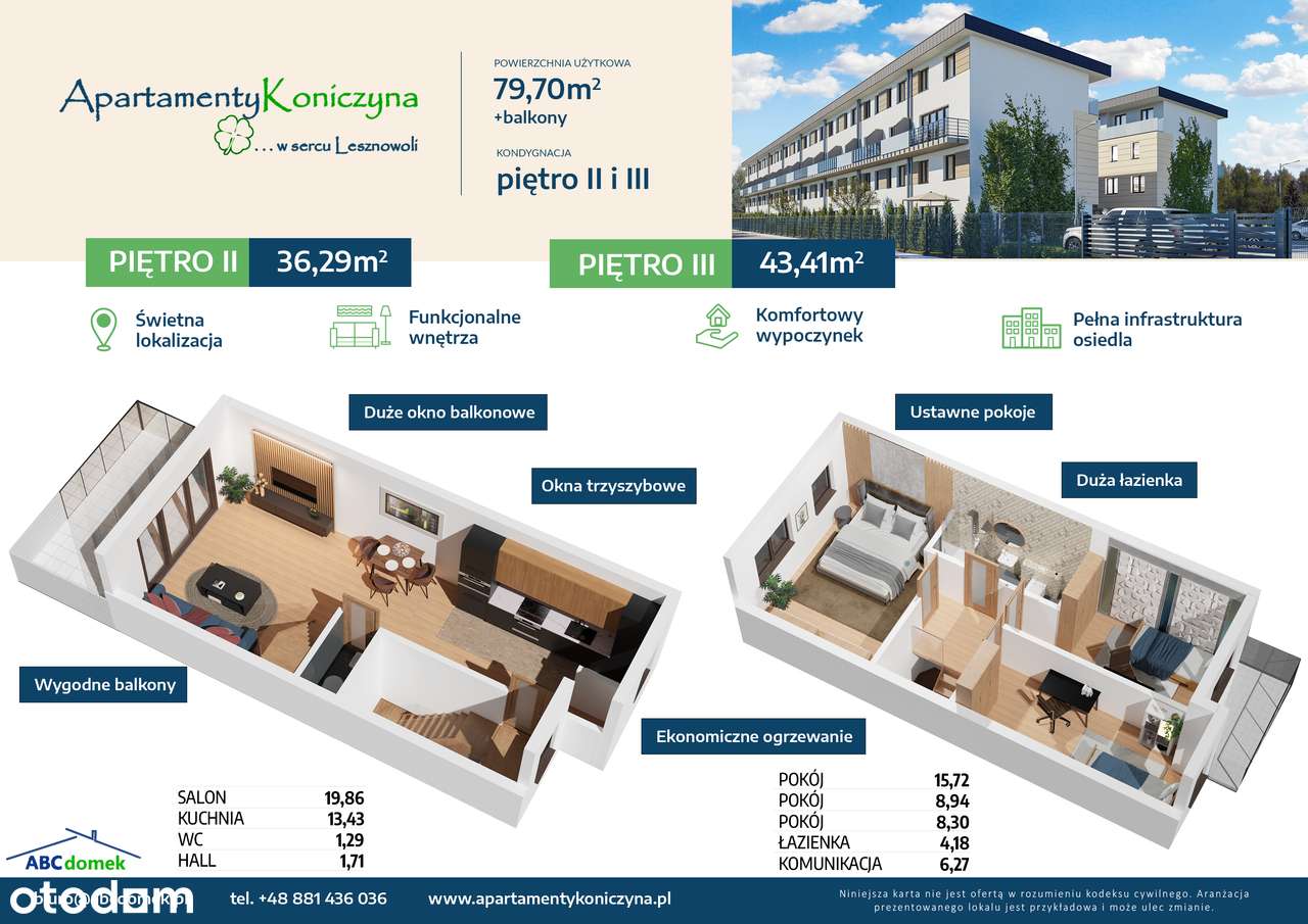 Mieszkanie w stanie deweloperskim 88m² + balkony-0