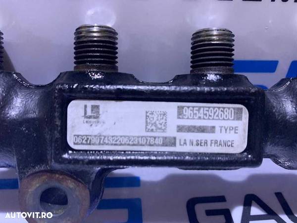 Rampa Injectoare cu Senzor Presiune Peugeot Partner 1.6 HDI 2002 - 2010 Cod 9658227880 9654592680 - 4