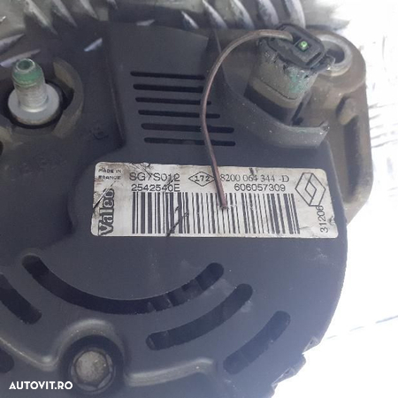 Alternator Dacia | Nissan | Renault | 8200064344 | Dezmembrari Auto Multimarca: Stoc depozit Bacau - 5