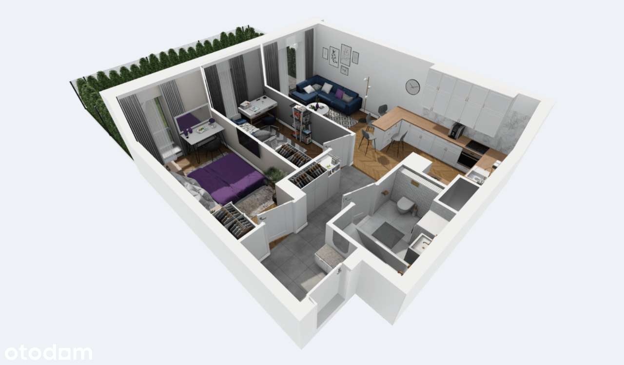 Trzy pokoje_Super lokalizacja_Ogródek. - Pełny obrazek: 5/6