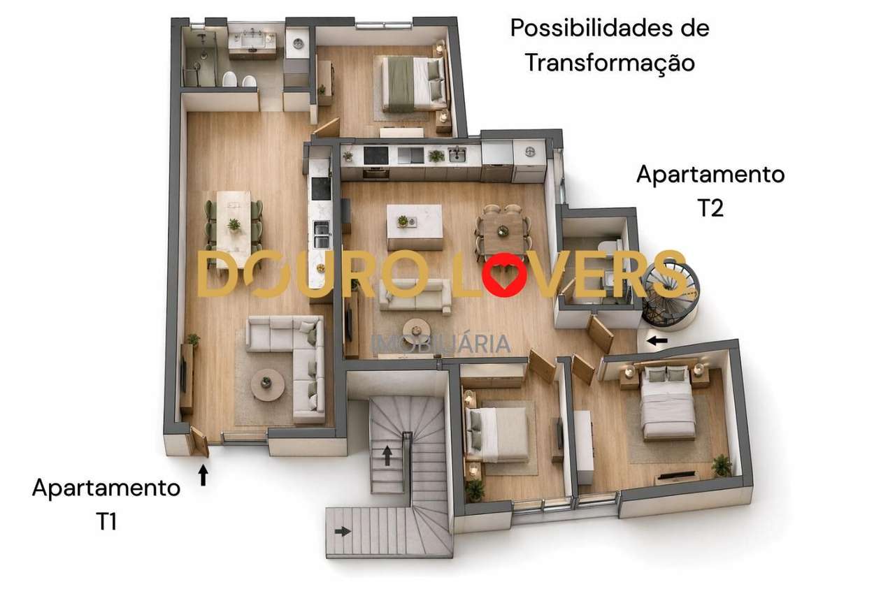 Armazém com potencial para T3 em Rio Tinto, Oportunidade investimento-15