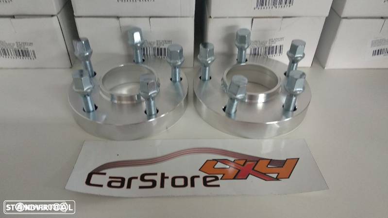 Conjunto espaçadores/ alargadores / bolachas Audi / Seat / Skoda / Volkswagen 25mm 5x112 57.1 ou 66.6 - 1