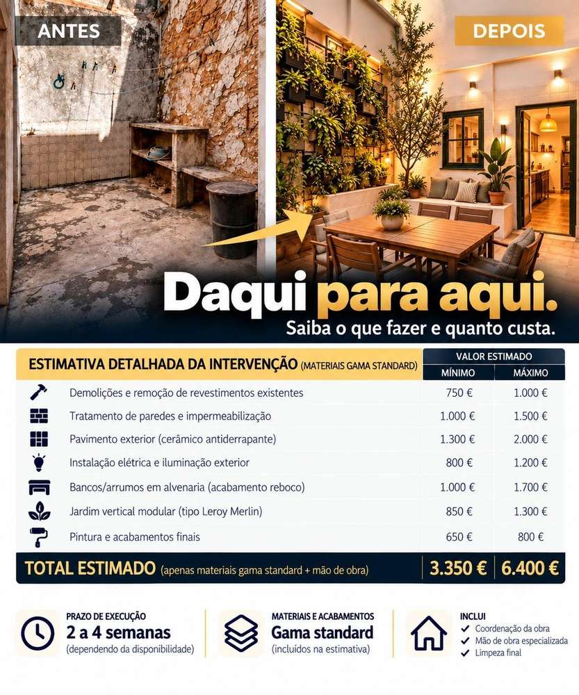 Moradia Térrea com logradouro , na Rua da Brasileira -Baixa de...-18
