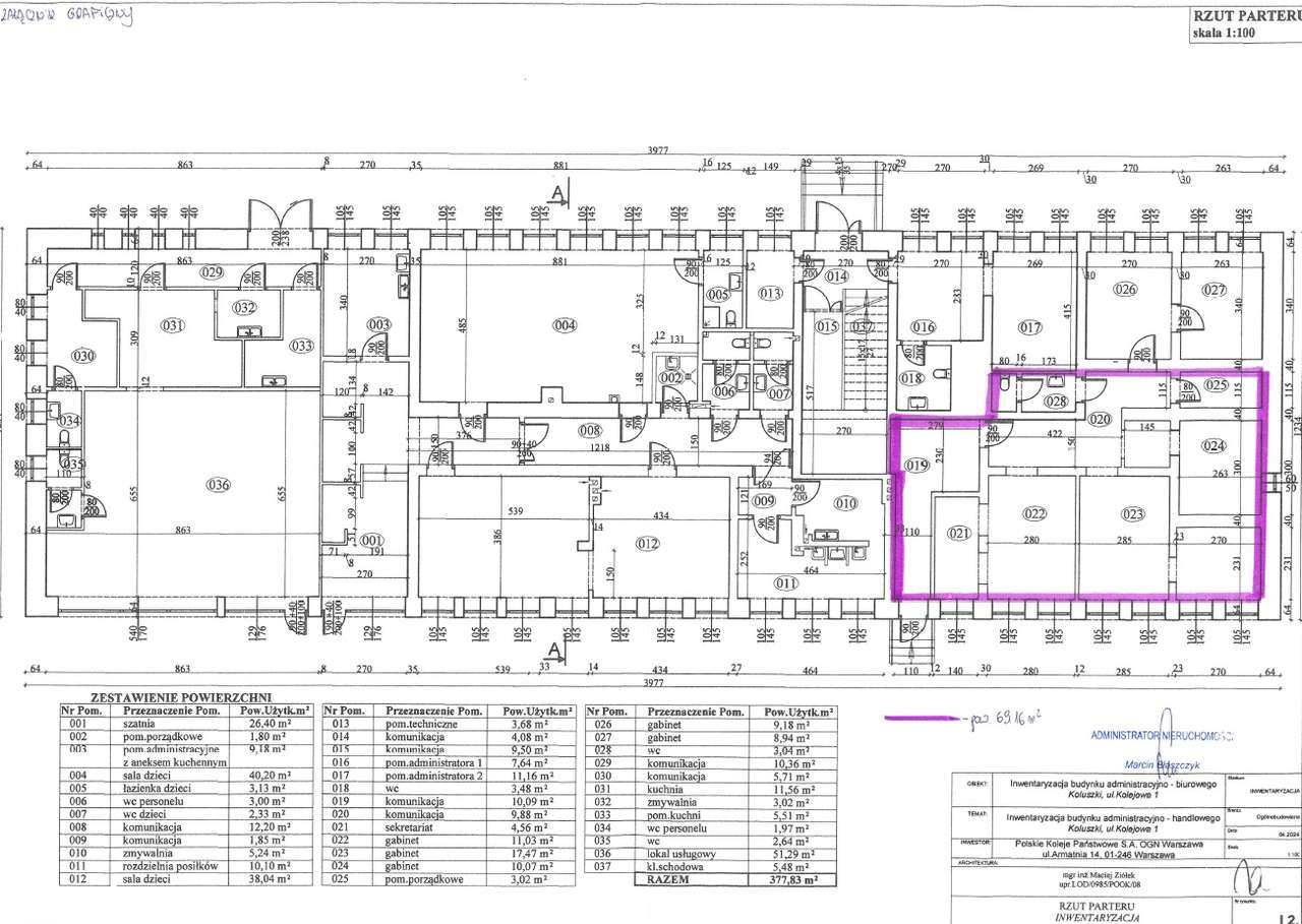 Koluszki ul. Kolejowa 1 - lokal użytkowy o pow. 69,16 m2 - Pełny obrazek: 5/9