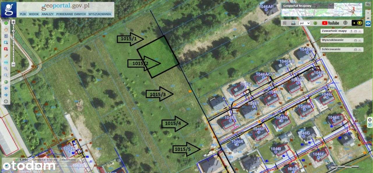 Działka 11,5ar Krasne , Wz-4