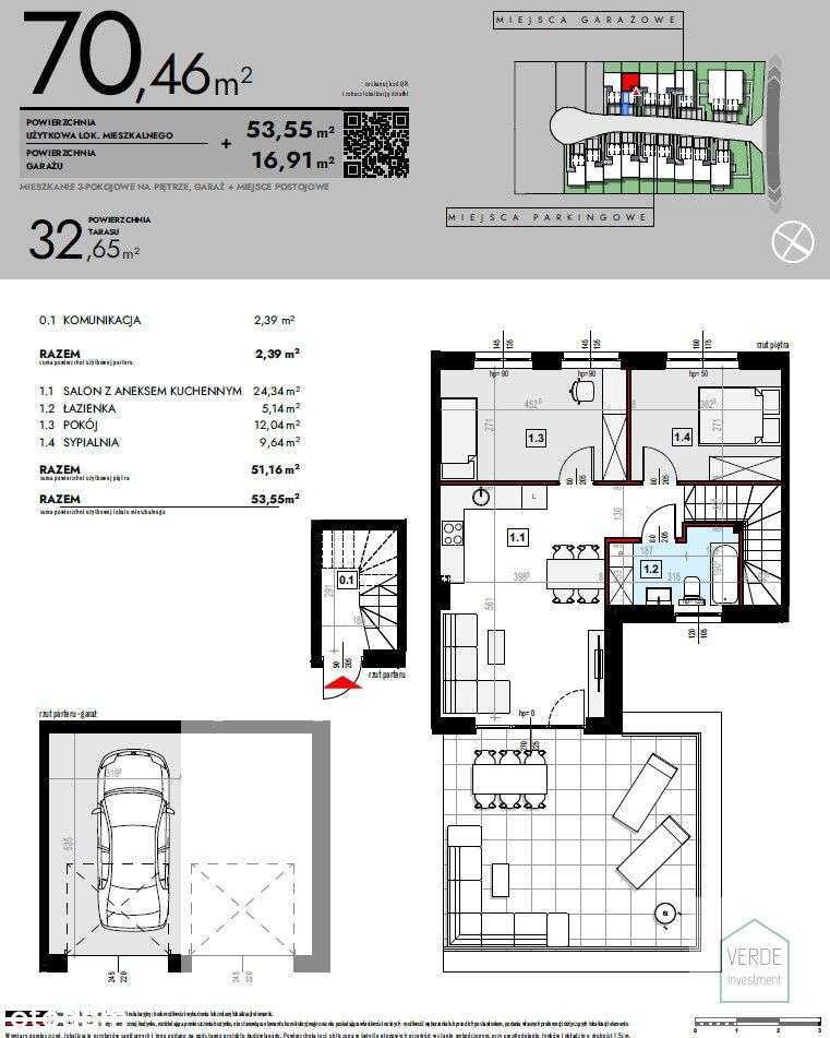 Mieszkanie 3-pok, duży taras, fotowoltaika, garaż!-4