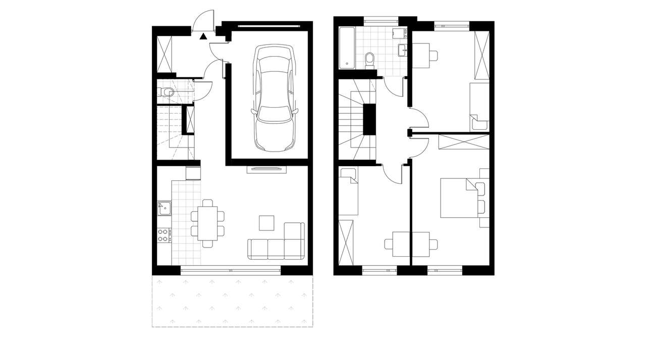 4-pokojowy dom 147,95 m2 + ogródek - Pełny obrazek: 4/9