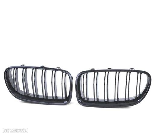 GRELHA FRONTAL PARA BMW F10 LOOK M5 COR PRETO BRILHANTE SERIE 5 - 3