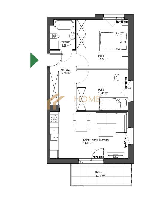Mieszkanie na sprzedaż – Nowy Świat Ostoja - Pełny obrazek: 4/10