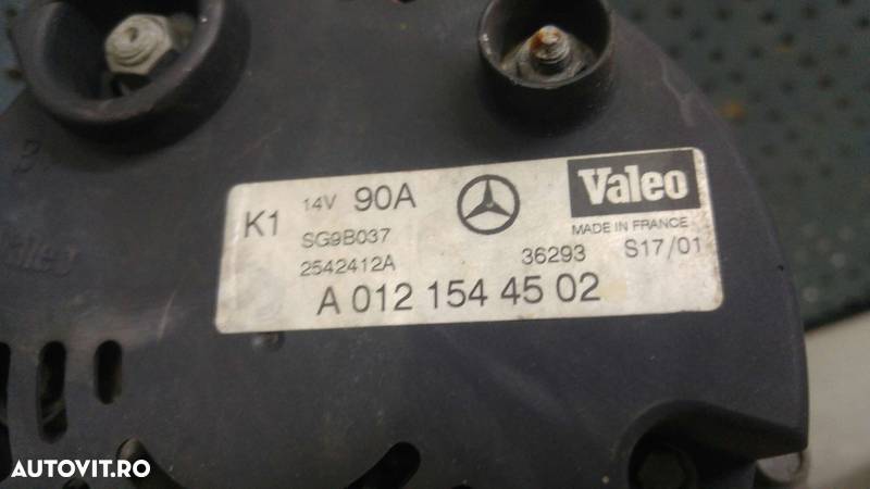 Alternator 1.6 b mercedes a class w168 a0121544502 sg9b037 2542412a - 2