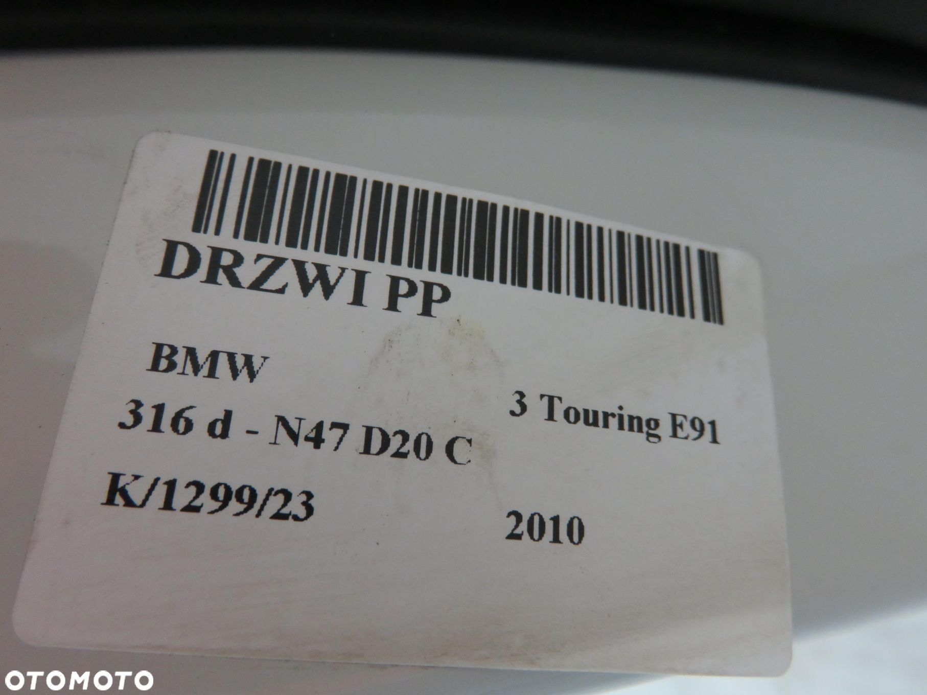 DRZWI PRAWE PRZEDNIE BMW 3 Touring E91 ALPINWEISS 3, 300/0 - 10