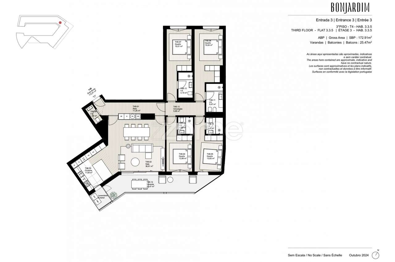 Apart T4 no Condomínio Exclusivo BONJARDIM DT - Grande imagem: 3/52