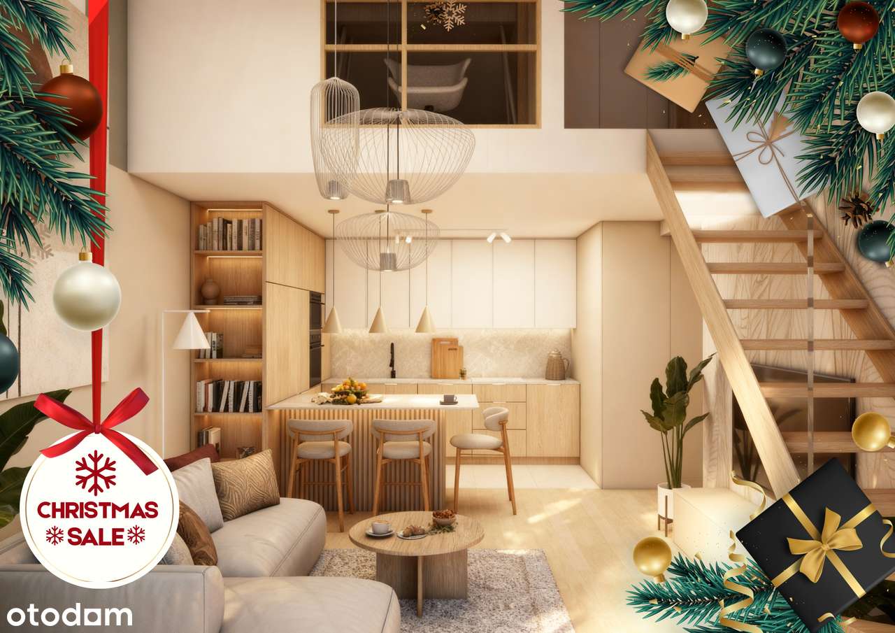 Świąteczna oferta specjalna - 4pokojowe mieszkanie dwupoziomowe 71,3m2-1