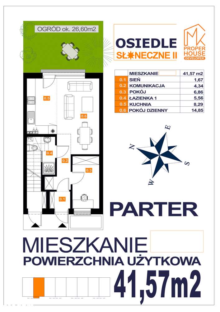 Atrakcyjne mieszkanie na nowym osiedlu H1 - Pełny obrazek: 2/12