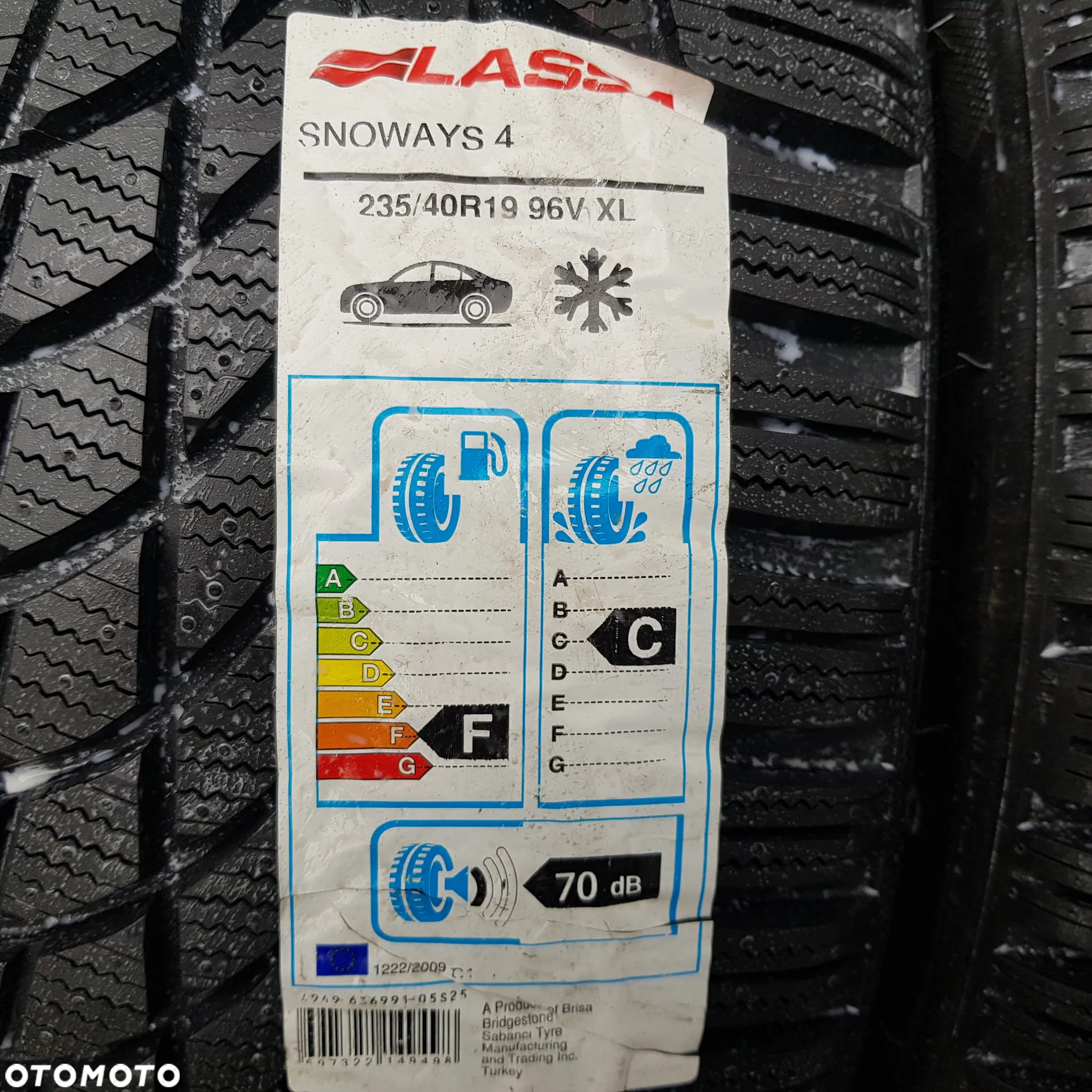 4x 235/40R19 Lassa Snoways 4 Komplet opon zimowych Poznań - 2