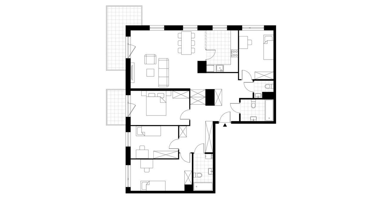 5-pokojowe mieszkanie 116m2 + balkon Bez Prowizji - Pełny obrazek: 3/7