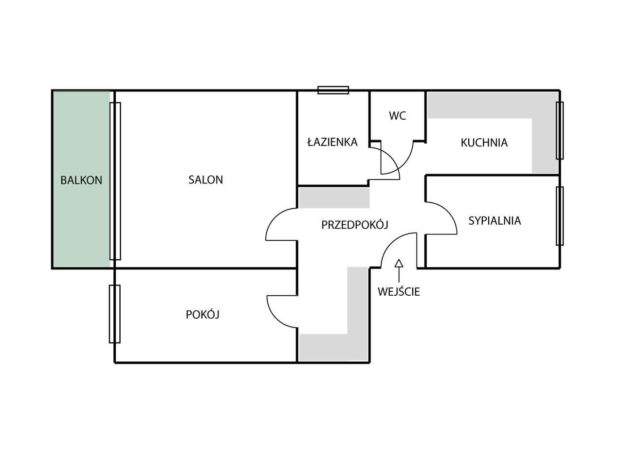 Bukowe | Spółdzielcze | Komfortowe | 3 pok | 63,3m² | piwnica | balkon-19