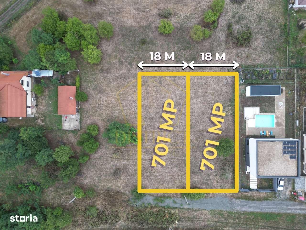 4 parcele de 701-756mp, casa individuala | Utilitati | Dumbravita - Imagine principală: 2/4