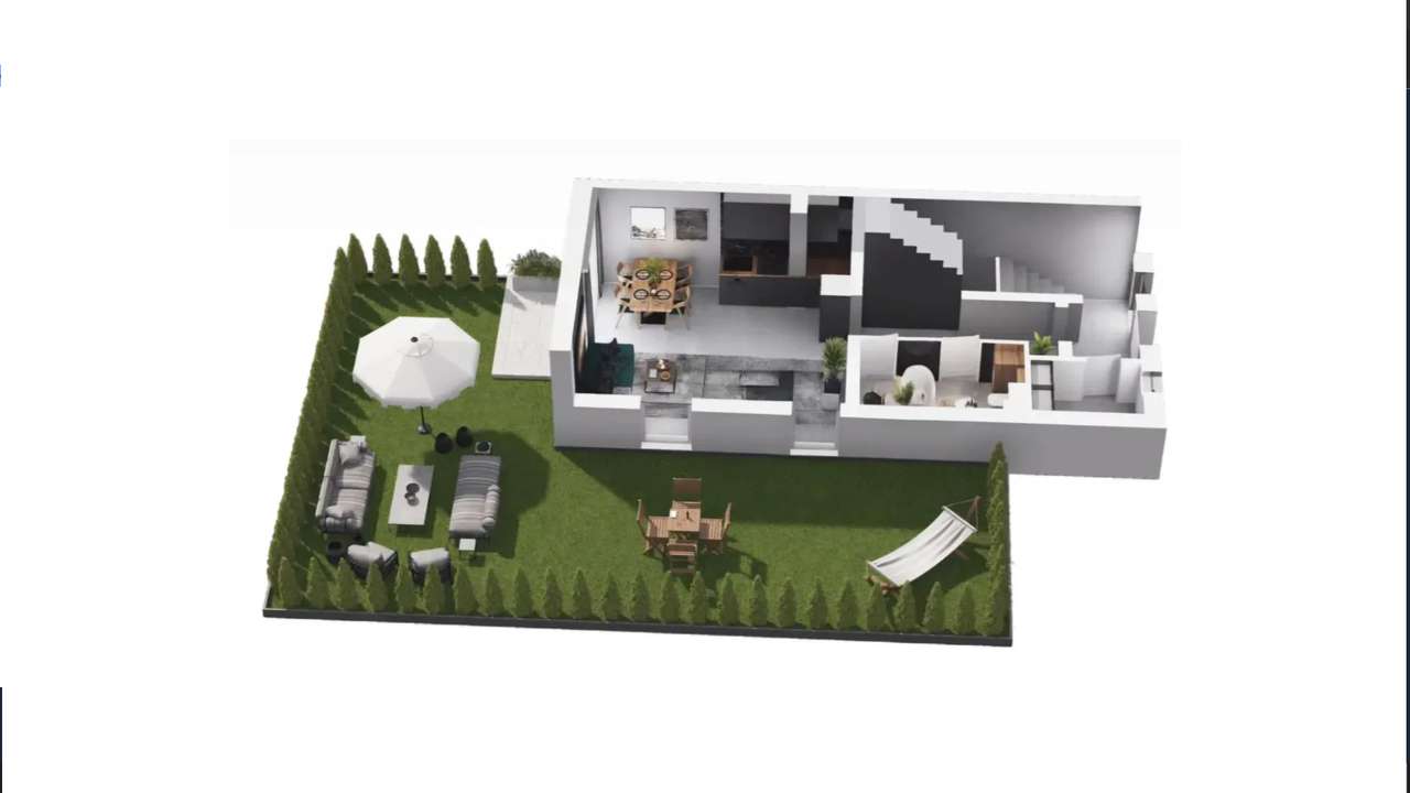 Salon 30m2* Od południa*Blisko szkoła*Mnóstwo zieleni* Fotowoltaika - Pełny obrazek: 4/5