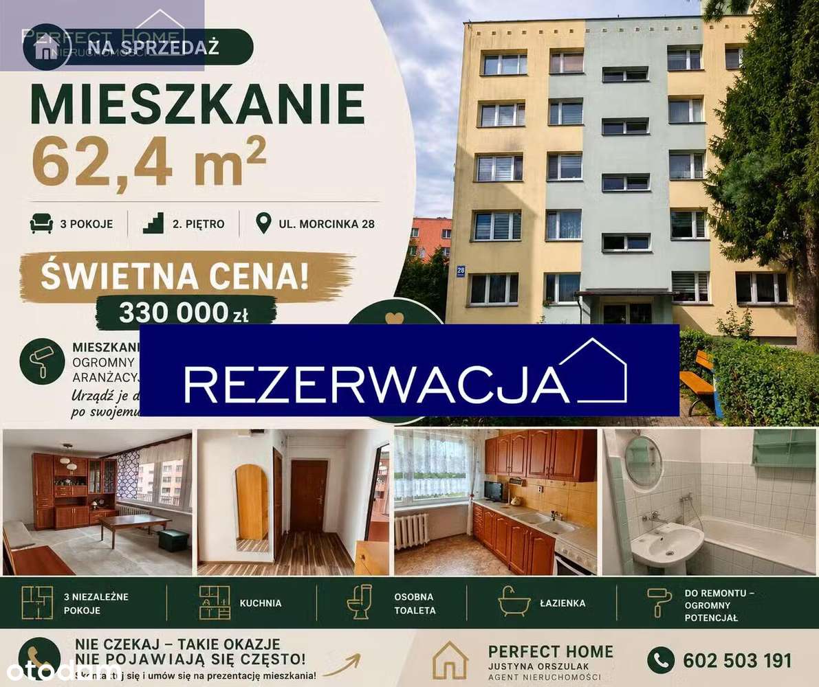 Appartement 3 pièces, 62 m²