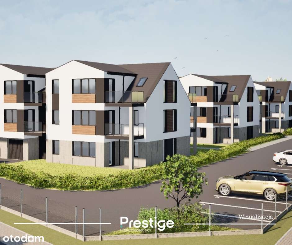 Nowoczesne mieszkanie 45m2 z tarasem, ogródkiem w Bydlinie Złoty Potok