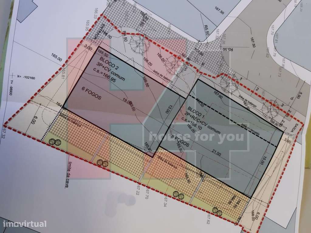 Centro do Cacém, lote terreno 1.197m2 para 14 fogos + 24 estacionam... - Grande imagem: 4/4