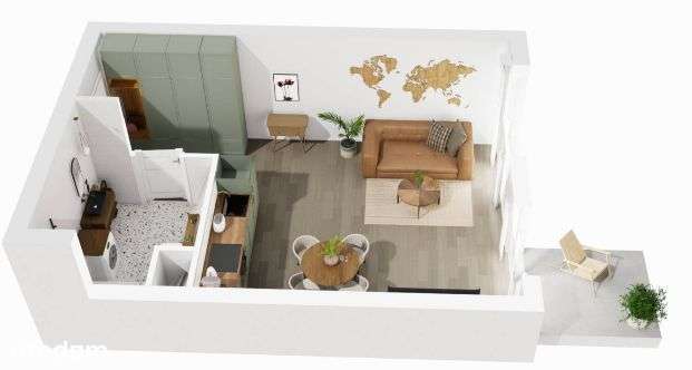 Kawalerka z widokiem na zielone patio - Pełny obrazek: 4/9