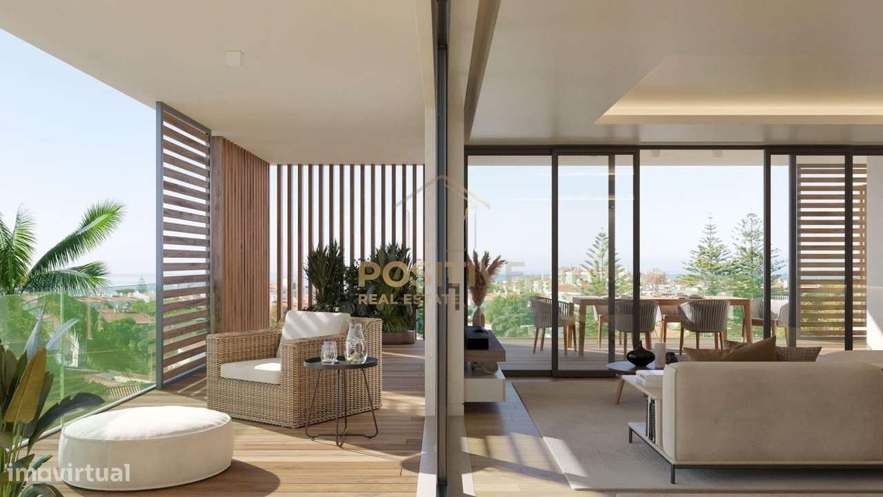 T2 novo com 146 m2, terraço e box para 3 carros na Parede, Cascais-7