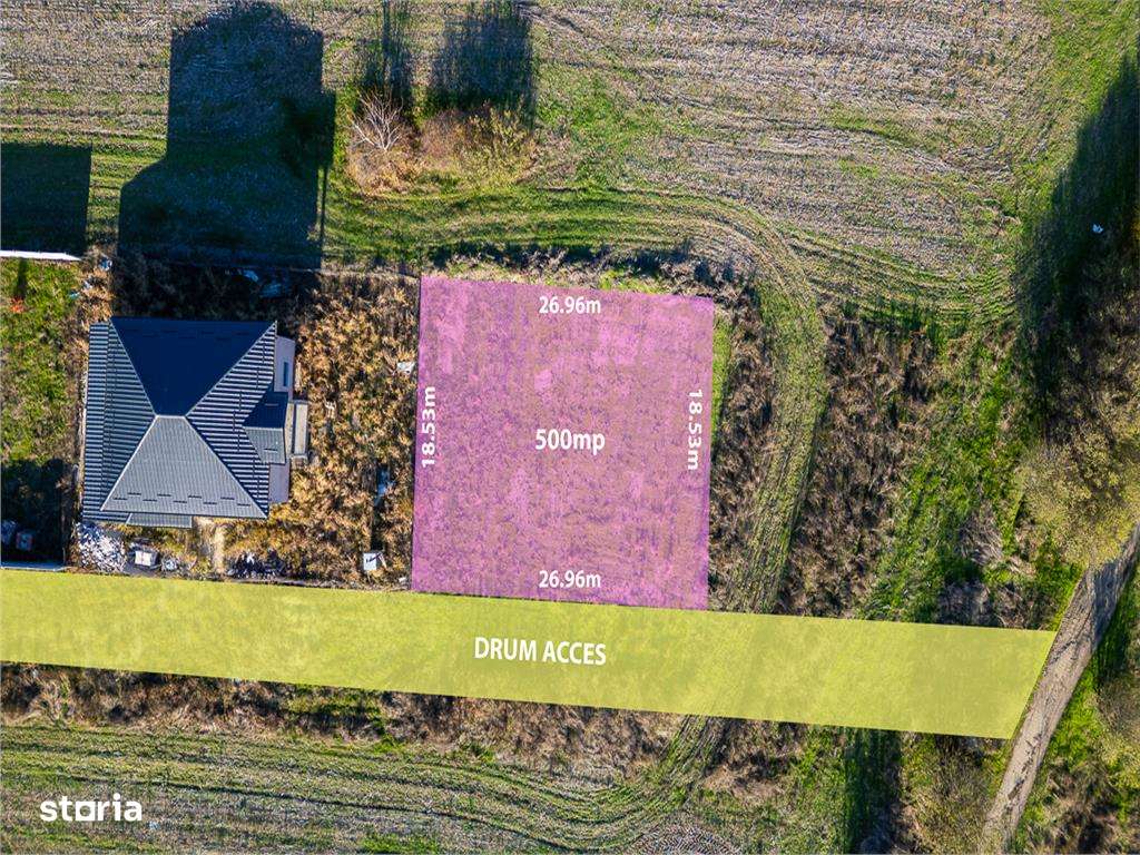 MAGURELE - DUMITRANA,TEREN INTRAVILAN 500 MP,DESCHIDERE 27 M,STB 6 MIN - Imagine principală: 5/6