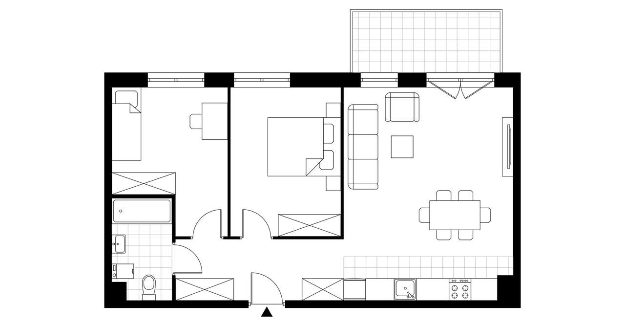3-pokojowe mieszkanie 61m2 + balkon Bez Prowizji - Pełny obrazek: 3/7
