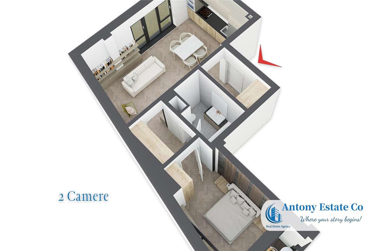 Apartament de vanzare, NOU!, 2 camere, Calea Clujului - Oradea - Imagine principală: 2/7