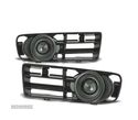 FARÓIS NOVOEIRO PARA VOLKSWAGEN VW GOLF 4 97-03 PRETO + GRELHA - 1