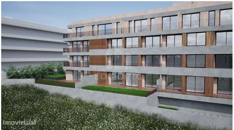 Apartamento  T2 e garagem fechada para 2 carros com áreas amplas e lum-15