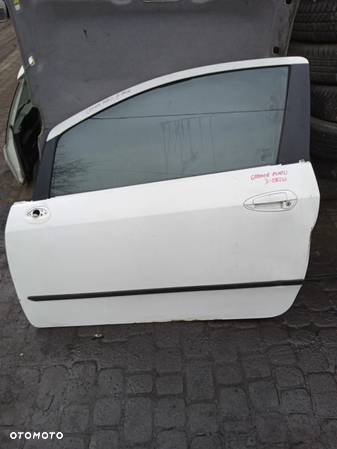 DRZWI LEWE PRZEDNIE FIAT GRANDE PUNTO 3-DRZWI SZYBA ZAMEK PODNOŚNIK - 1