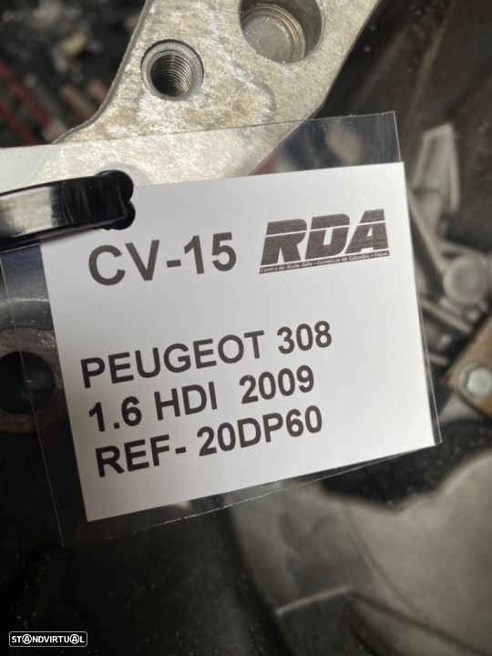 CV15 Caixa de velocidades Peugeot 308 1.6 Hdi 2009 Ref- 20DP60 - 4