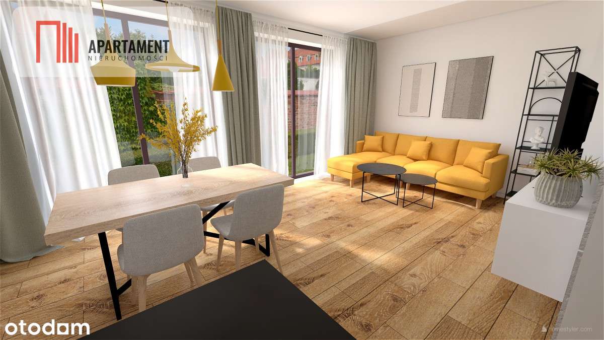 Słoneczne mieszkanie z tarasem i ogrodem! - Pełny obrazek: 3/9