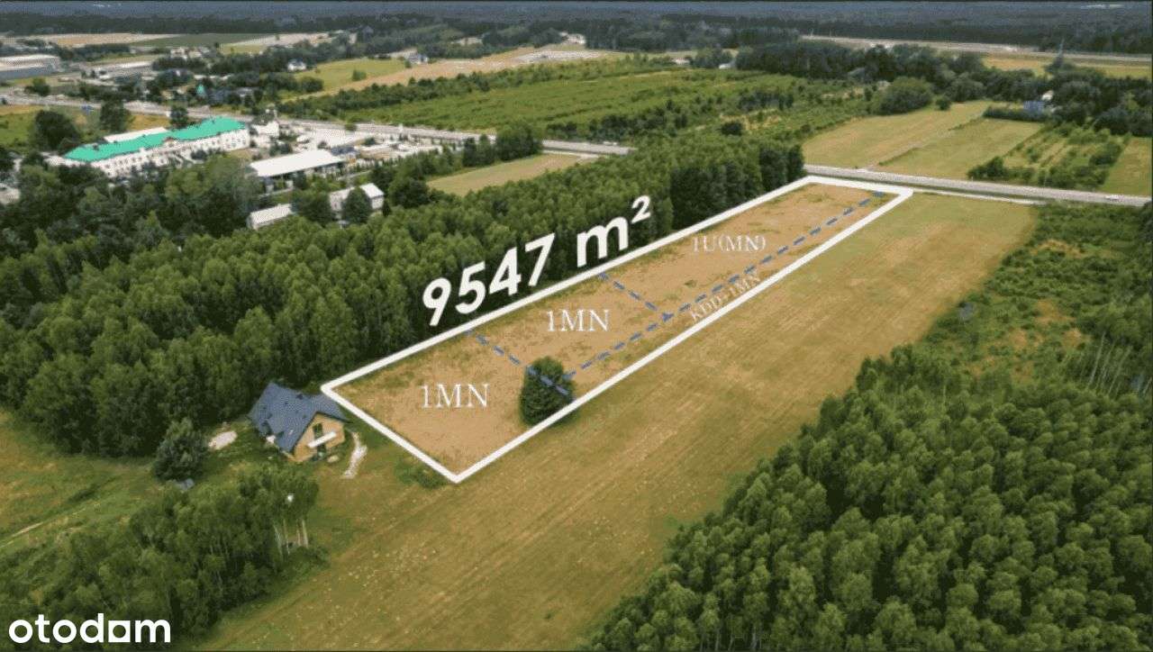ok.9500m²**4.5km Mińsk Maz.//usługowa i/lub mieszk-0
