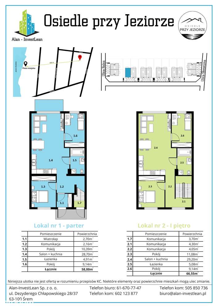 3-pokojowe mieszkanie z ogrodem ul. Zbożowa 3/2-4